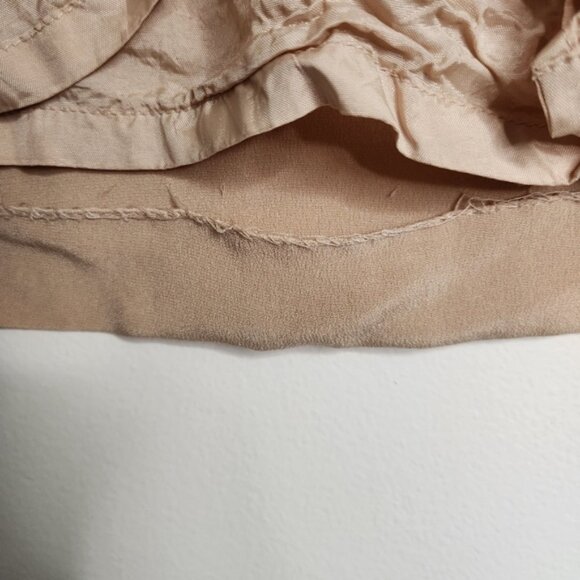 Vintage Pull On Neutral Tan Pencil Skirt Size - Picture 8 of 12